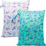 Yuluonaps Waterproof Wet Dry Bag: Reusable Travel, Beach, Pool, Diaper, Gym Clot. Fixed Price $19.18.