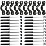 Clio 10 Pcs Pad Eyes Kit With 20 Tri-grip Rivet For Kayaks Black. Fixed Price $14.20.