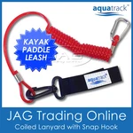 Aquatrack Kayak/canoe Paddle Leash - Fishing Rod/surf Ski Board Coiled Lanyard. Fixed Price $7.09.