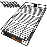 Mockins 90"X50"X6" Rooftop Cargo Carrier Basket With Waterproof Ratchet Straps. Fixed Price $299.99.