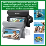 2026 Waterproof Fanny Pack - Phone Pouch & Passport Wallet For Active Adventures. Fixed Price $41.39.