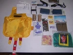 Survival & First Aid Kit For Boat Raft Includes Many Great Items From Usa. Fixed Price $12.95.