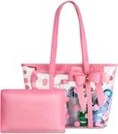Women Waterproof Pvc Clear Tote Shoulder Handbag Beach Shopping Pink. Fixed Price $32.93.