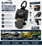 Boatbuckle Retractable Bow Tie Down System 500LB Marine Trailer Strap. Fixed Price $38.95.