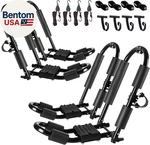 Premium Kayak Roof Rack, 2 Pair J-bar Folding Adjustable Heavy. Fixed Price $221.07.