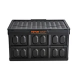 Vevor Collapsible Storage Bins With Lids, 45L 3 Packs, Folding Plastic Stackable. Fixed Price $68.50.