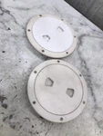 96 Four Winns 220 Horizon Boat Beckson Round Circular Deck Hatch Plates. Fixed Price $10.00.