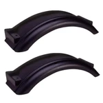 Durable Black Mudguard Set For Small Wheels 20.9" X 7.75" Pair. Fixed Price $62.67.