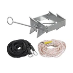 Box Anchor Kit 13LBS/19LBS/25LBS, Boat With 16.5 Feet Elastic Rope & 1.... Fixed Price $122.84.