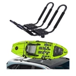 Ecotric Universal Kayak Roof Rack J-bar Hd Carrier 1 Pair, Black. Fixed Price $50.99.