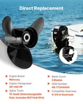 Outboard Propeller 15 Spline 3-BLADE Rh Fit Mercury 140HP Aluminum. Fixed Price $116.99.