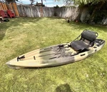 Nucanoe Flint Sit-on-top Fishing Kayak W/ Seat, Camo/green. Fixed Price $700.00.