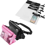 2-PACK Waterproof Pouch With Waist Strap, Transparent Screen Touchable Dry Bag. Fixed Price $42.87.