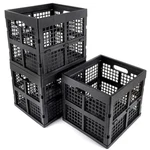 Eslite 3-PACK Collapsible Plastic Crates,foldable For Storage,.... Fixed Price $44.08.