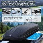 Garvee 12/14 Cu Rooftop Cargo Box Dual-sided 165LBS Waterproof Uv-resistant. Fixed Price $415.70.