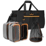 Graoso Camping Gear Organizer, 3 Pcs Packing Cubes And 1 Large, Black. Fixed Price $61.90.