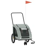 Pet Bike Trailer Dog Bicycle Cargo Stroller Oxford Fabric And Iron Vidaxl. Fixed Price $105.99.