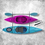 Double Kayak Wall Hanger Storage Straps For Indoor Outdoor Hanging Mount. Fixed Price $19.99.