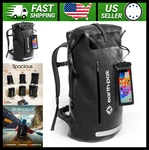 Earth Pak Waterproof Hiking Backpack Roll-top Dry Bag With Phone Case. Fixed Price $128.99.