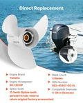 Outboard Propeller, Oem Parts No. 6E5-45947-00-EL. Fixed Price $88.35.