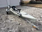 13' Hobie Mirage Revolution Fishing Kayak With Trailer. Fixed Price $2500.00.