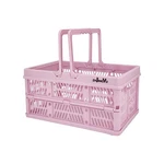 Zhjingyu Collapsible Plastic Storage Baskets Folding Crates For Organizing Pink. Fixed Price $20.98.