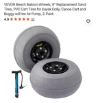Vevor Balloon Tires Beach Cart. Fixed Price $85.99.