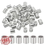Uxcell Aluminum Crimping Loop Sleeve 3/16" Wire Rope Ferrules Silver 50PCS. Fixed Price $20.00.