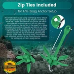 Moclear Kayak Anchor Kit 1.5/3.5LB Folding Grapnel For Small Boats. Fixed Price $54.99.