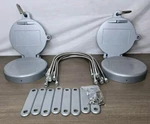 2 Reese 6 Inch Silver Conduit Racks / Carrier Kit, Carry Power Pvc Tube Lockable. Fixed Price $149.95.
