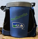 Vtg 94 Nfl Seattle Seahawks Pak Chest Cooler Top Slide Open. Fixed Price $120.00.
