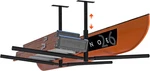 Hi Port Double Kayak & Ladder Ceiling Storage Rack, Adjustable, 200 Lbs Capacity. Fixed Price $159.99.