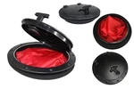 Pactrade Marine Boat Black Plastic 6" Hatch Deck Plate Storage Bag Lock Design. Fixed Price $21.95.