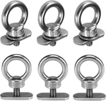 6 Packs Stainless Steel Kayak Track Mount Tie Down Eyelet Rail For Silver. Fixed Price $16.89.