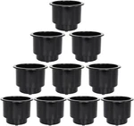 Amarine Made 10PCS Boat Recessed Plastic Cup Drink Can Holder W/drain Hole Black. Fixed Price $24.99.