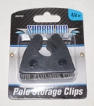 Shoreline Marine 3/4" Rubber Fishing Pole Storage Clips Horizontal Vertical. Fixed Price $10.00.