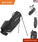 Stylish Ultra Lite Golf Stand Bag Waterproof, Dual Strap, Umbrella Holder. Fixed Price $178.99.