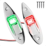 Five Oceans Led Boat Navigation Lights Bow Vertical Mount Sidelight Red. Fixed Price $102.11.
