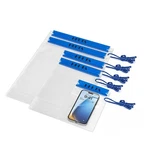 Heeta 5-PACK Clear Waterproof Dry Bag Pouch, Large, Medium, Small, Blue. Fixed Price $24.07.