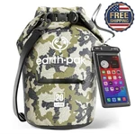 Earth Pak Waterproof Dry Bag Backpack W/ Zipper Pocket. Fixed Price $39.87.