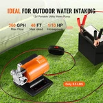 12V Water Transfer Pump 360 Gph Portable Utility Hose Kit For Pool & Garden. Fixed Price $70.99.