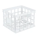 16928006 Sterilite 13.75 In. X 10.5 15.25 White Storage Crate. Fixed Price $37.25.
