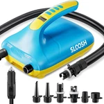 Sloosh Electric Paddle Board Pump, 20 Psi High-pressure 0.9KG, Blue & Yellow. Fixed Price $83.06.