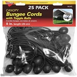 Keeper - 8" Canopy Bungee Cords With Toggle Balls, 25 Pack. Fixed Price $16.95.
