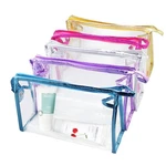 Meetory 5 Pcs Clear Waterproof Cosmetic Bag With Zipper, Pvc Transparent Plas.... Fixed Price $22.39.
