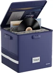 Docsafe Vinyl Record Storage Box With Lock, 13"X13"X13", Blue. Fixed Price $44.41.