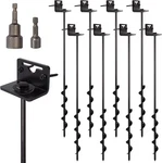 Vasgor Mobile Home - Ground Screw 24" 8PCS (black). Fixed Price $150.28.