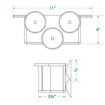 Seachoice 79321 Cockpit Organizer - White. Fixed Price $31.99.
