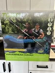 Tobin Sports Wavebreak Kayak Inflatable Set Mpn 2622029. Fixed Price $169.00.