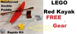 Lego Boat Kayak Magenta Red Free Gear Double Paddle Life Vest Seat Xtreme Sport. Fixed Price $10.53.